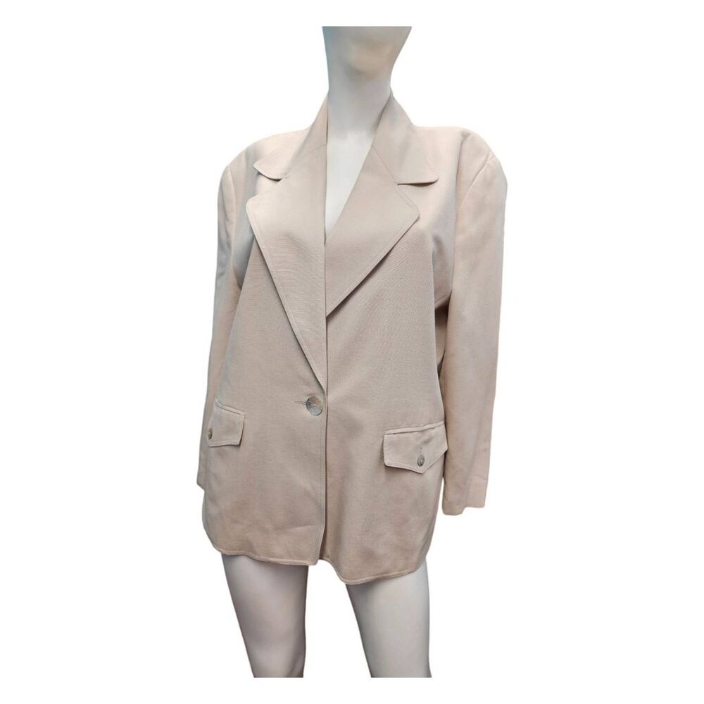 Nygard Light Tan Blazer Vintage 80's Size Large